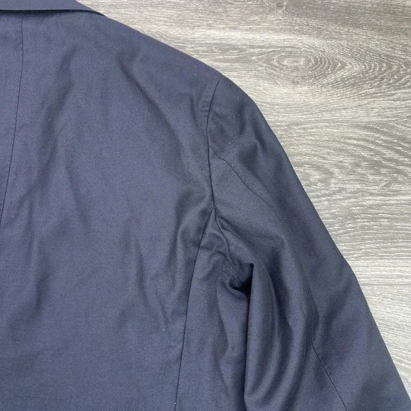 Suitsupply Blazer Mens 46L Navy Blue Pure Wool Guabello Jacket Sport Coat Lined